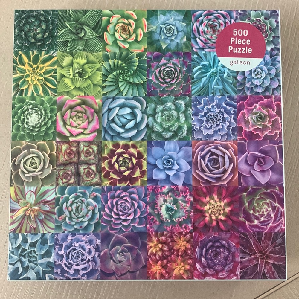 500 piece succulent puzzle
